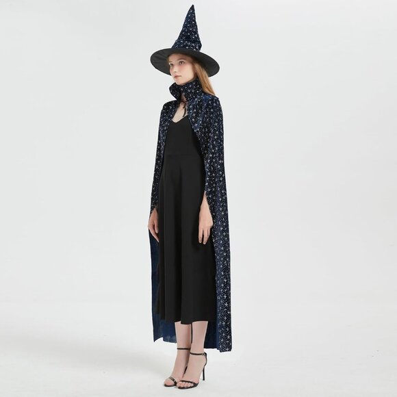 Halloween Costumes for Women Adult Clock Durable Cosplay Vampire Cape - Picture 4 of 6